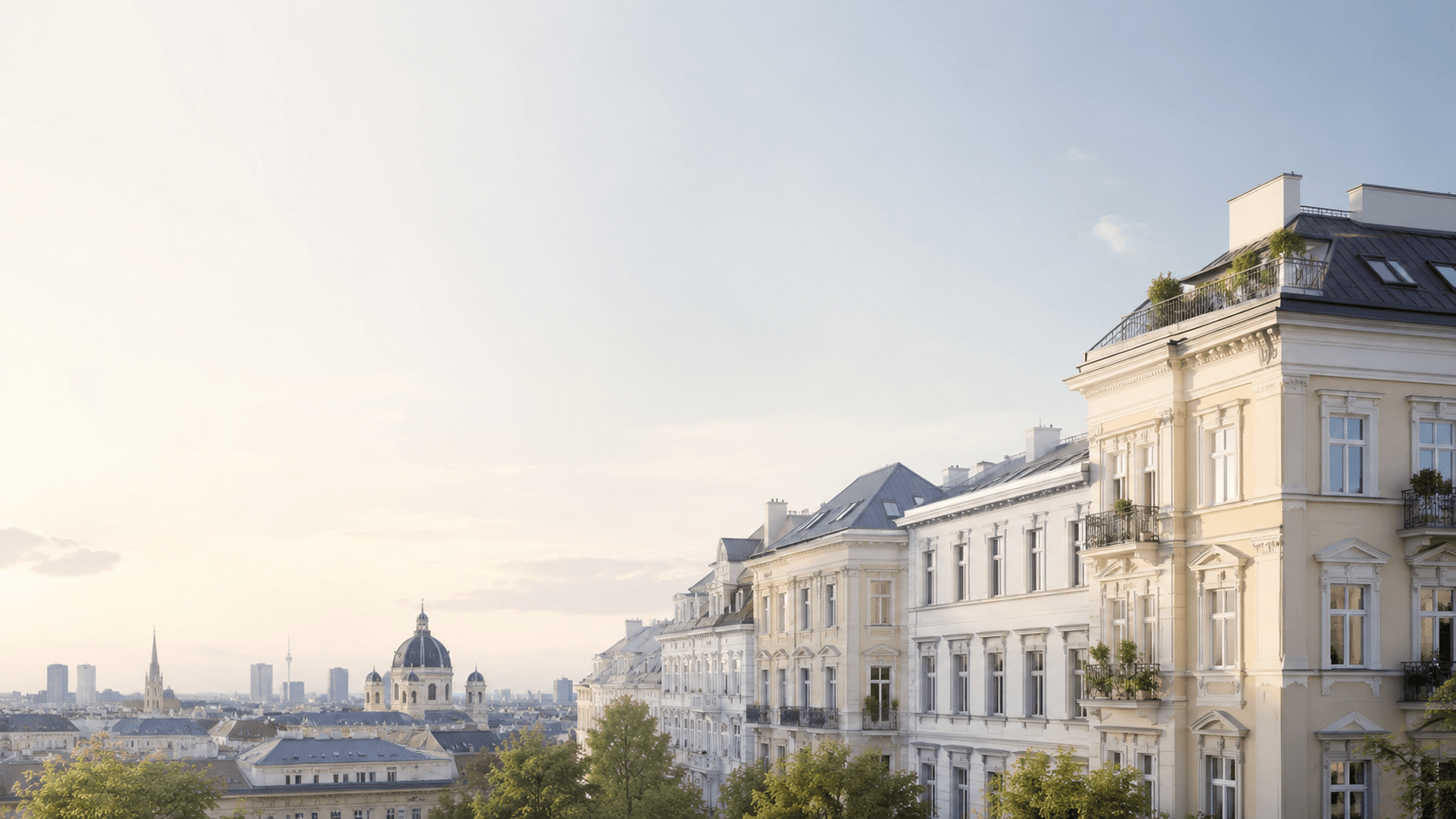 Wiener Wohnhäuser als Motiv für Hauswalter